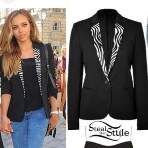 The Kooples Wool Blazer with zebra lapel sz. 36
